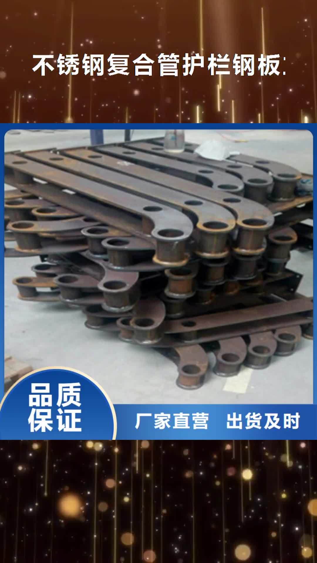【株洲 不锈钢复合管护栏钢板立柱 河道护栏按需定做】