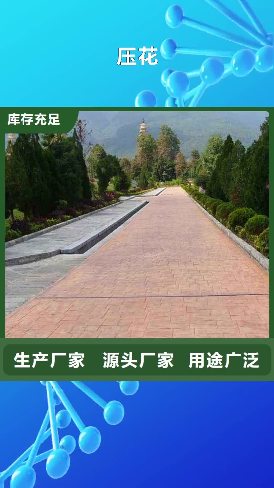 信阳 压花【 彩色透水混凝土】货真价实