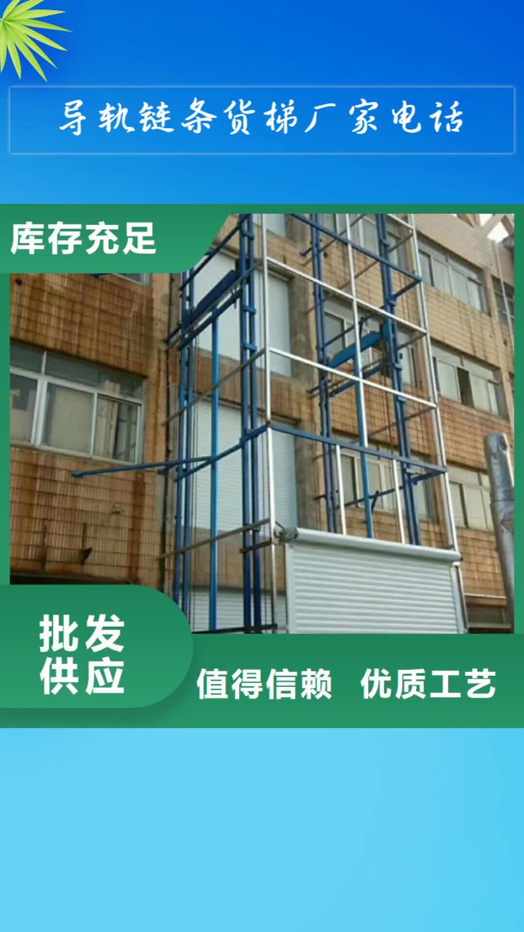 【海东 导轨链条货梯厂家电话 货梯升降机源厂定制】