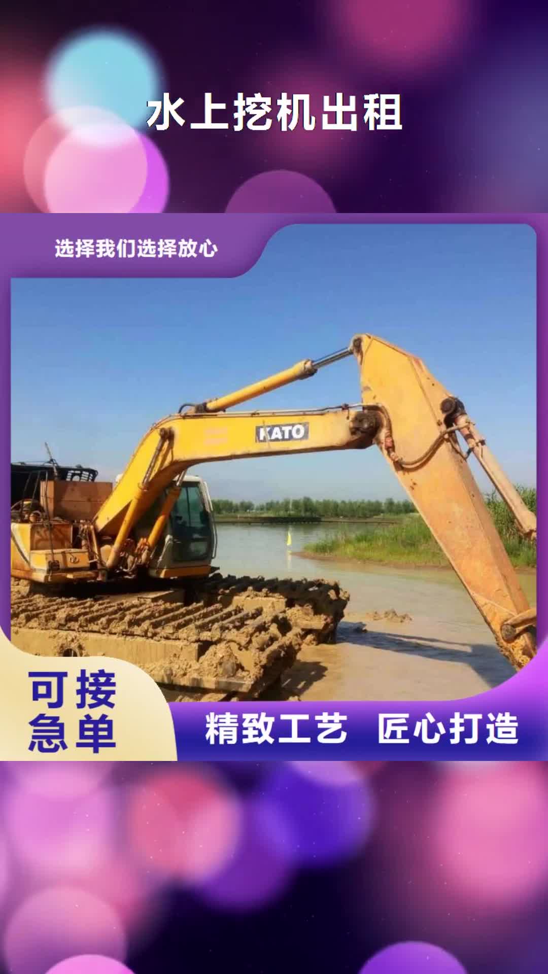 濮阳 水上挖机出租【水下挖掘机租赁】设备齐全支持定制