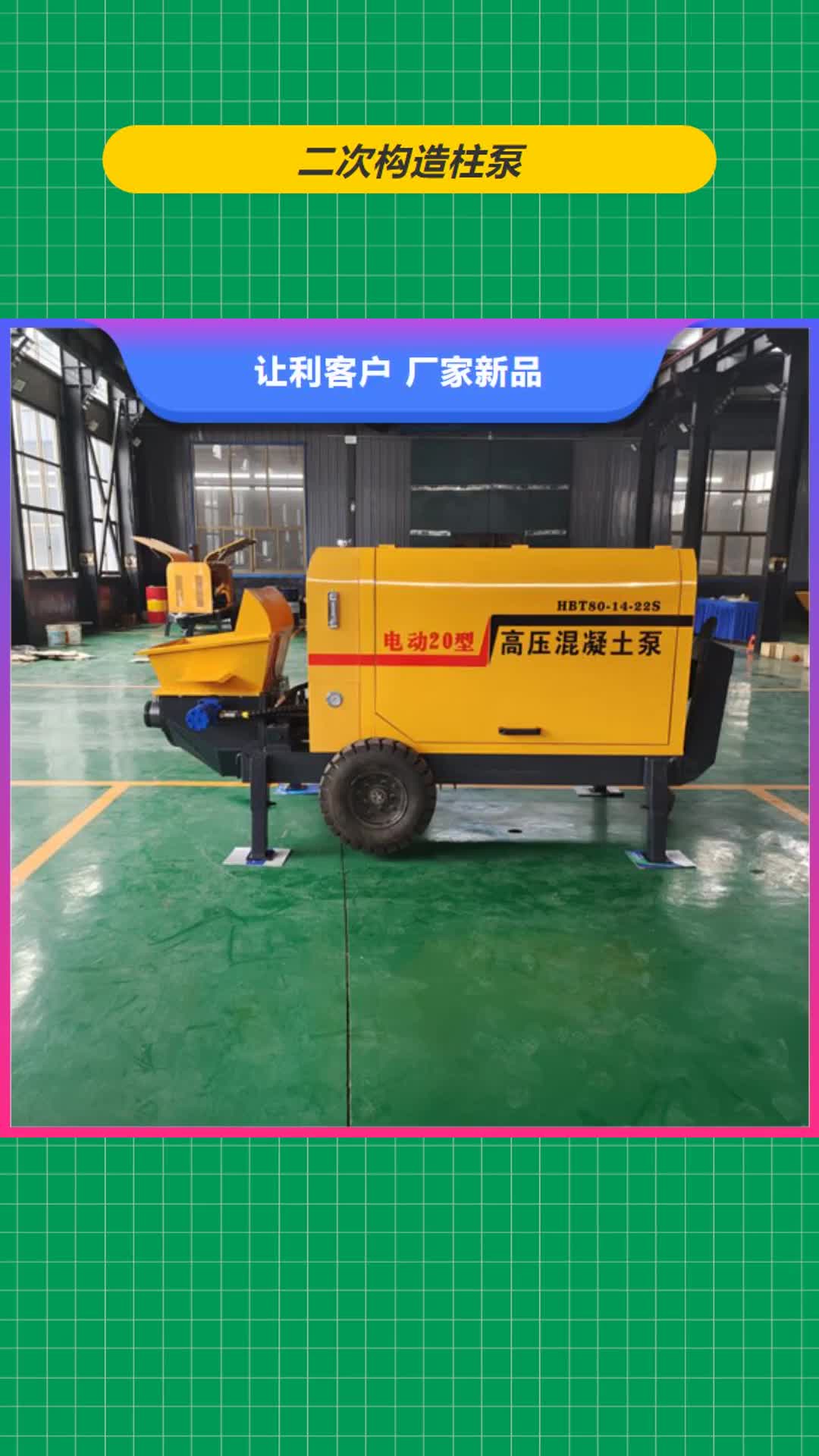 那曲【二次构造柱泵】- 细石混凝土输送泵支持加工定制